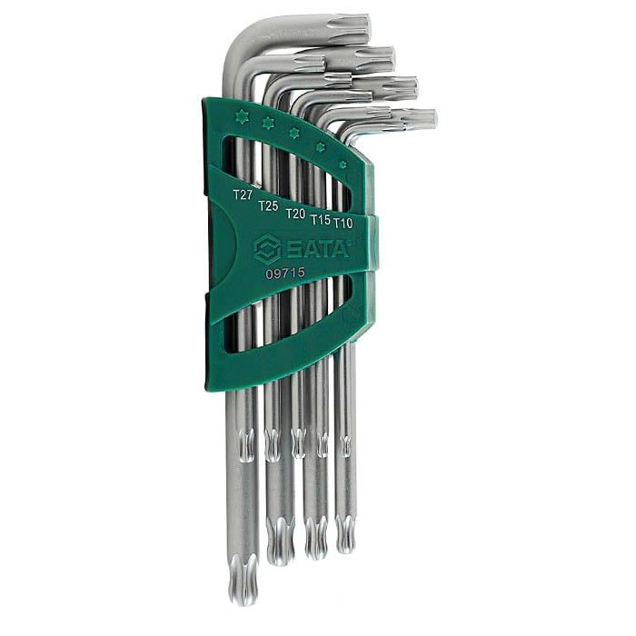 Bộ Lục Giác Sao Đầu Bi 9 Chi Tiết SATA 09715 Chính Hãng - hình ảnh sản phẩm thực tế 1