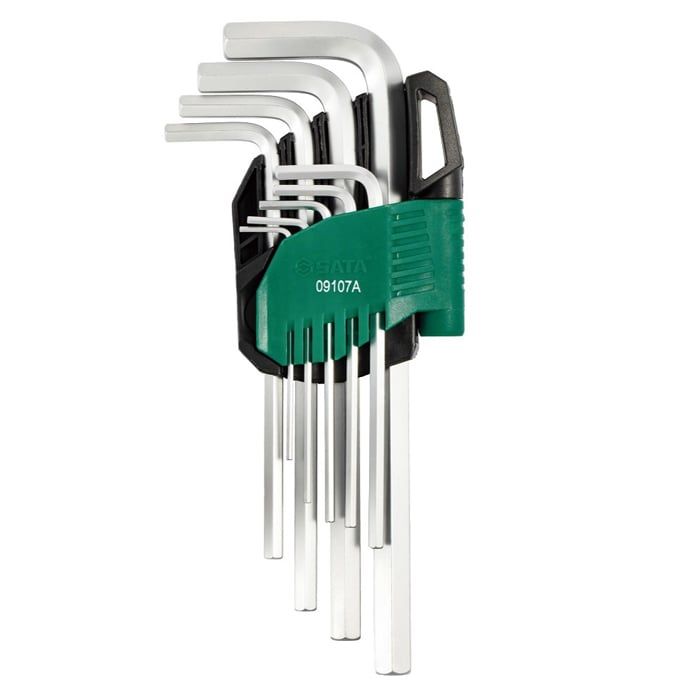 Bộ Lục Giác Tay Cầm Dài SATA 09107A 9 Chi Tiết Hệ Mét - hình ảnh sản phẩm thực tế 1