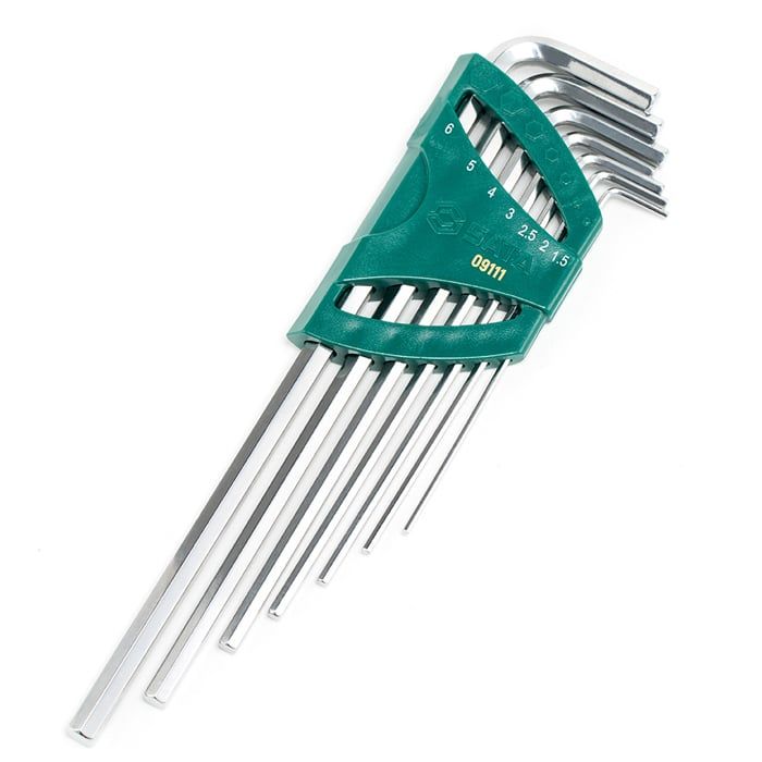 Bộ Lục Giác Thân Dài Hệ Mét SATA 09111 8 Chi Tiết CR-V Chính Hãng - hình ảnh sản phẩm thực tế 1