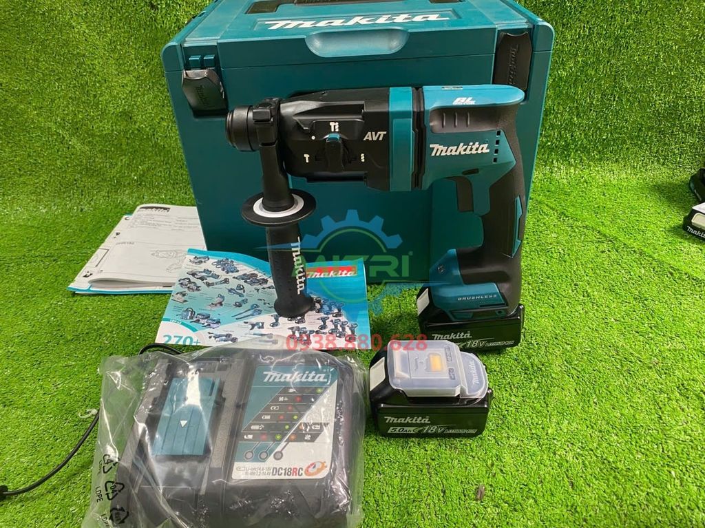 Máy Khoan Bê Tông Dùng Pin 18V Makita DHR182RTJ Chính Hãng Có Sẵn Tại Minh Triết - hình ảnh sản phẩm thực tế 1