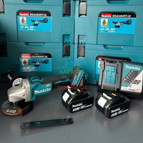 Máy Mài Cắt Dùng Pin Makita DGA404RTJ2 (18V) Chính Hãng Có Sẵn Tại Minh Triết Đang Giao Cho Công Ty Cơ Khí Dầu