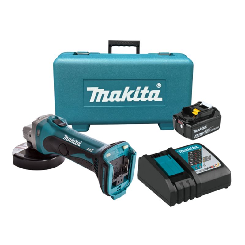 Máy Mài Góc Dùng Pin 18V Makita DGA402RT Kèm 1 pin 5.0Ah và 1 Sạt - hình ảnh sản phẩm thực tế 1