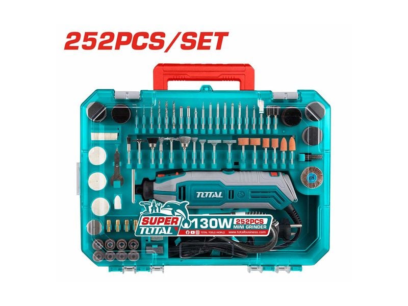 Bộ máy mài khuôn mini 130W Total TG5133261 (Kèm 251 phụ kiện) - hình ảnh sản phẩm thực tế 1