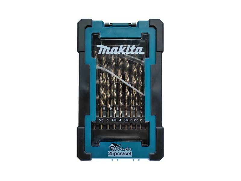 Bộ mũi khoan Inox HSS-CO (25 mũi) Makita D-67577 - hình ảnh sản phẩm thực tế 1
