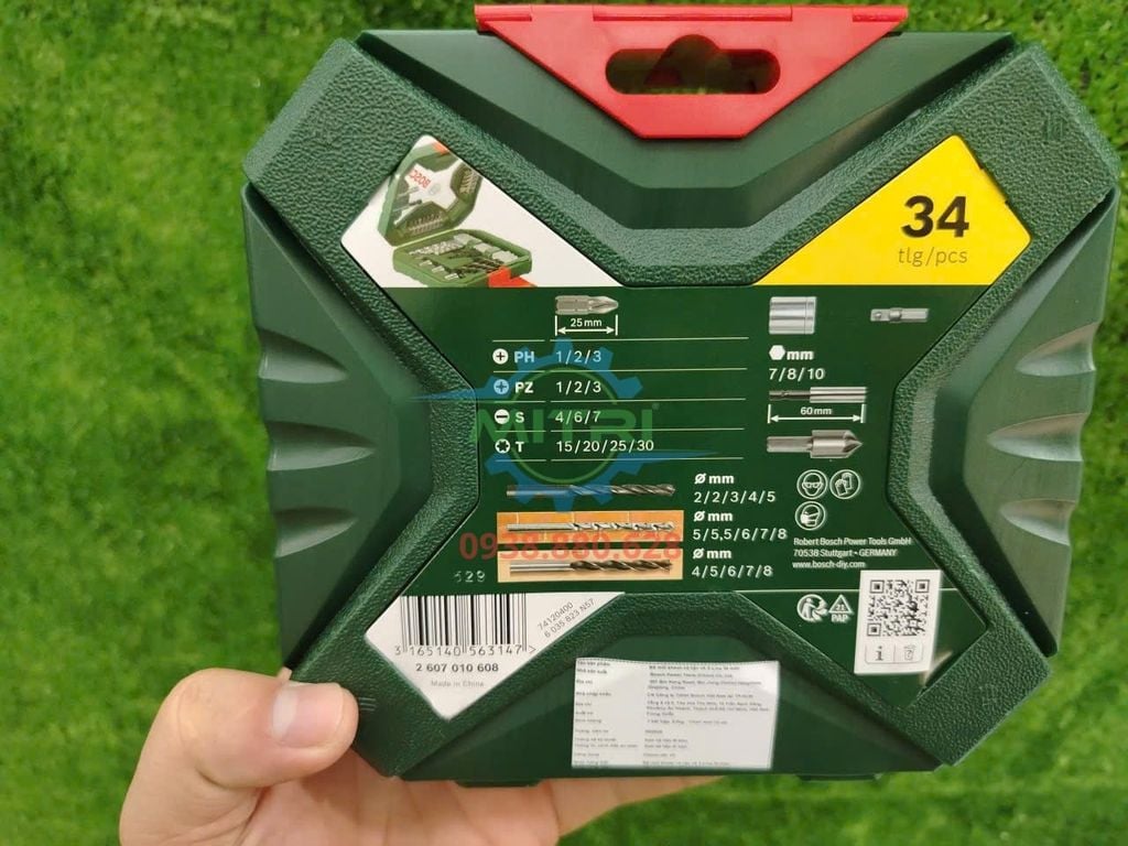 Bộ Mũi Khoan Và Vặn Vít Bosch X-Line 34 Chi Tiết (2607010608) Chính Hãng - hình ảnh sản phẩm thực tế 2