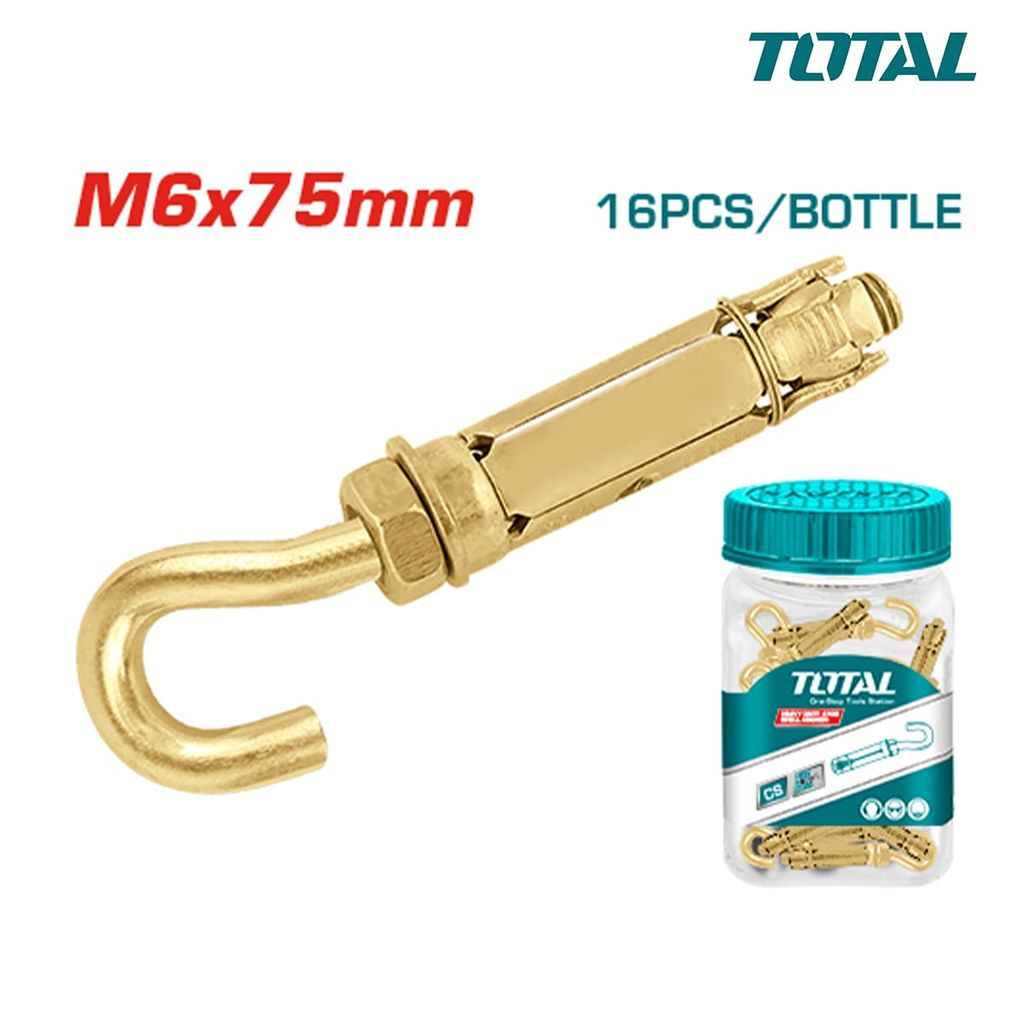 Bộ 16 neo nặng M6x75mm Total WJHA0607531 - hình ảnh sản phẩm thực tế 1