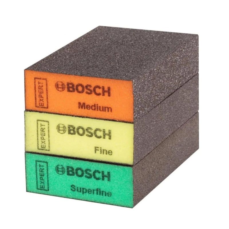 Bộ nhóm foam chà gỗ 3 miếng BOSCH 2608901175 - hình ảnh sản phẩm thực tế 1