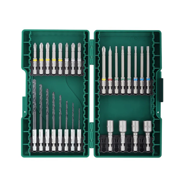 Bộ Phụ Kiện Mũi Vít Và Mũi Khoan Sắt 28 Chi Tiết SATA 09336 Chính Hãng - hình ảnh sản phẩm thực tế 1