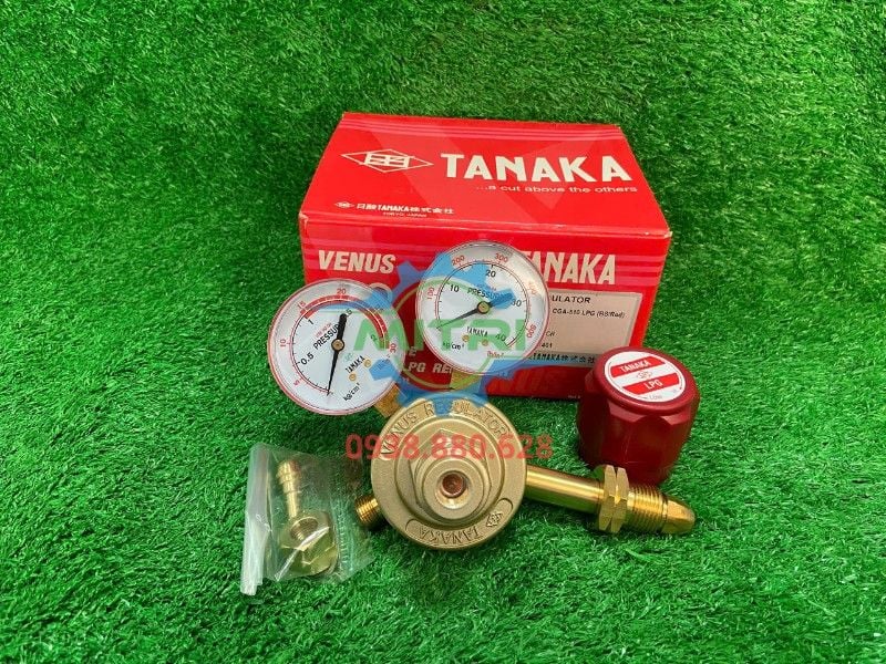 Thiết Bị Điều Áp Tanaka Venus LPG CGA-510 Chính Hãng – Đồng Hồ Gas LPG Cho Hàn Cắt, Nhà Xưởng - hình ảnh sản phẩm thực tế 2