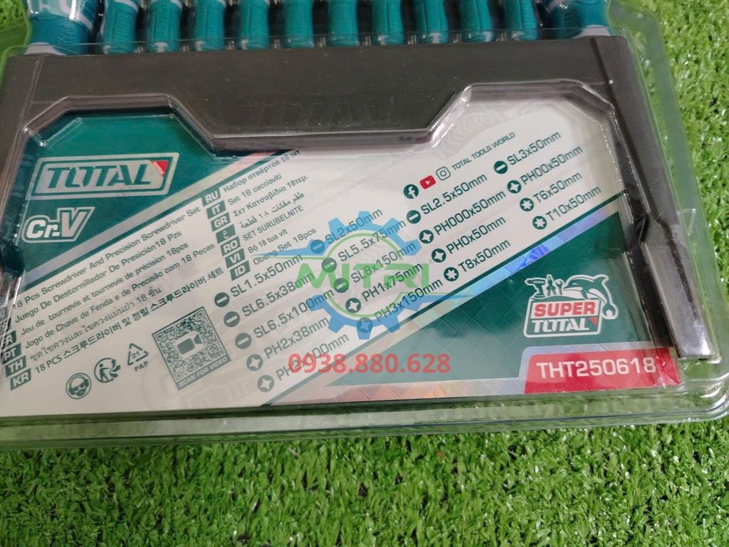 Bộ Tua Vít 18 Chi Tiết Total THT250618 Chính Hãng Có Sẵn Tại Minh Triết - hình ảnh sản phẩm thực tế 3