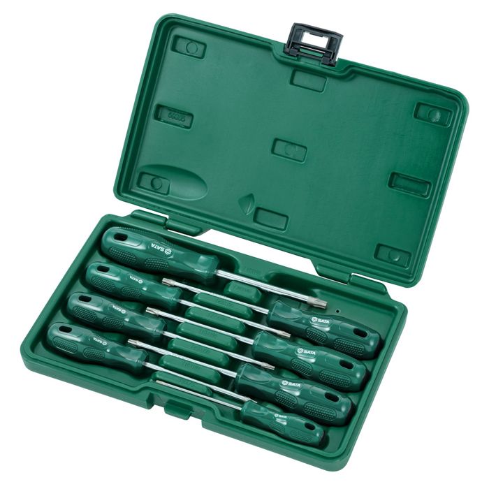 Bộ Tuốc Nơ Vít Đầu Sao 8 Chi Tiết SATA 09305 Chính Hãng - hình ảnh sản phẩm thực tế 1