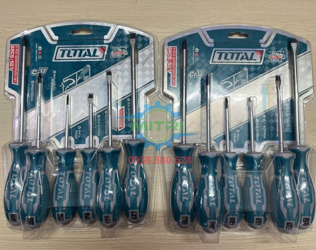 Bộ Tuốc Nơ Vít 6 Chi Tiết Total THT250606 - hình ảnh sản phẩm thực tế 3