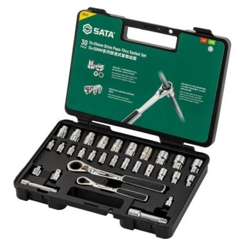 Bộ 30 Đầu Tuýp 13x20mm 30 Chi Tiết SATA 09132 Chính Hãng