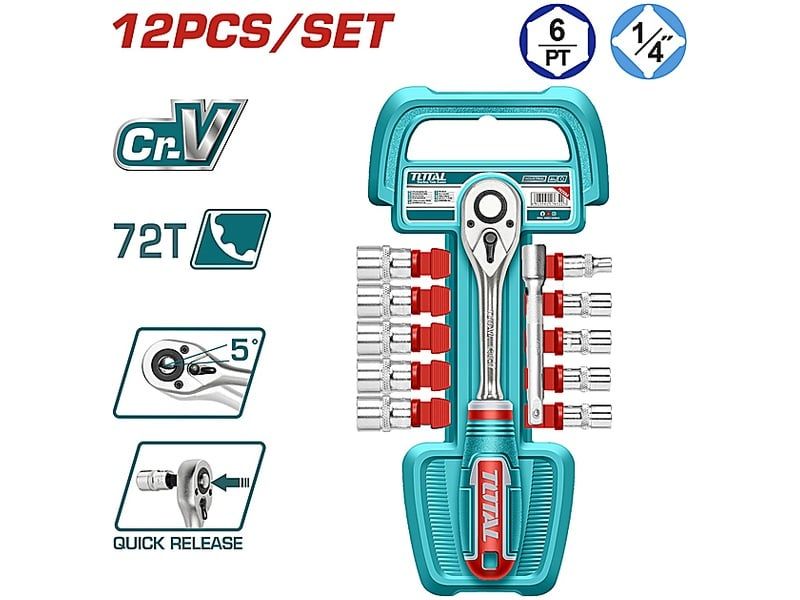 Bộ tuýp 12 chi tiết Total THT141121 1/2"