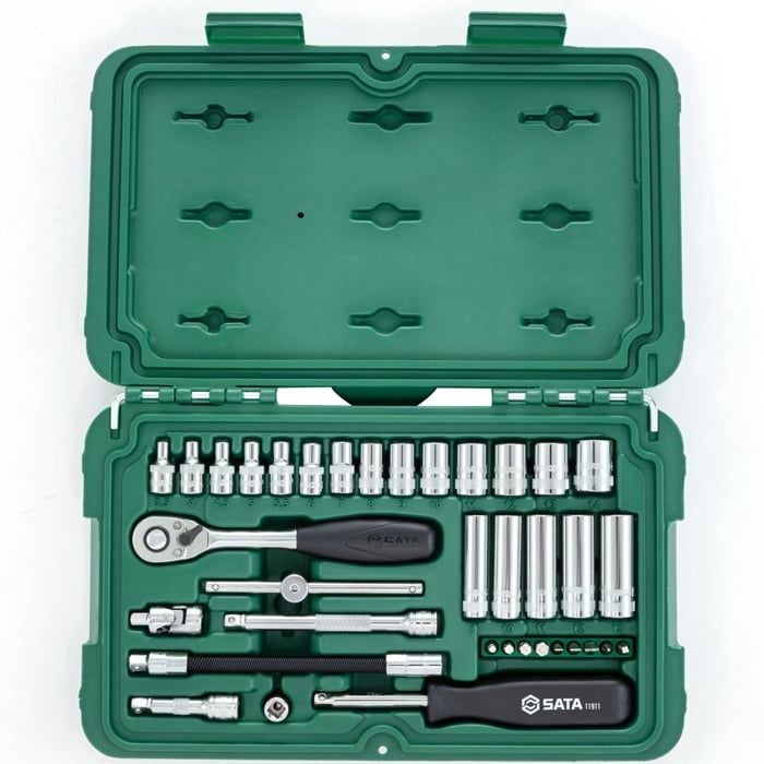 Bộ Tuýp SATA 09001 36 Chi Tiết 1/4 Inch Chính Hãng - hình ảnh sản phẩm thực tế 1