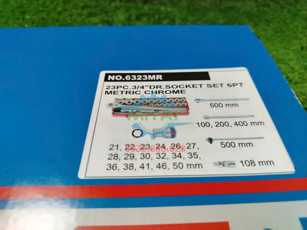 Bộ Tuýp 23 Chi Tiết Hệ Mét Kingtony 6323MR 3/4 Inch Chính Hãng Có Sẵn Tại Minh Triết - hình ảnh sản phẩm thực tế 17