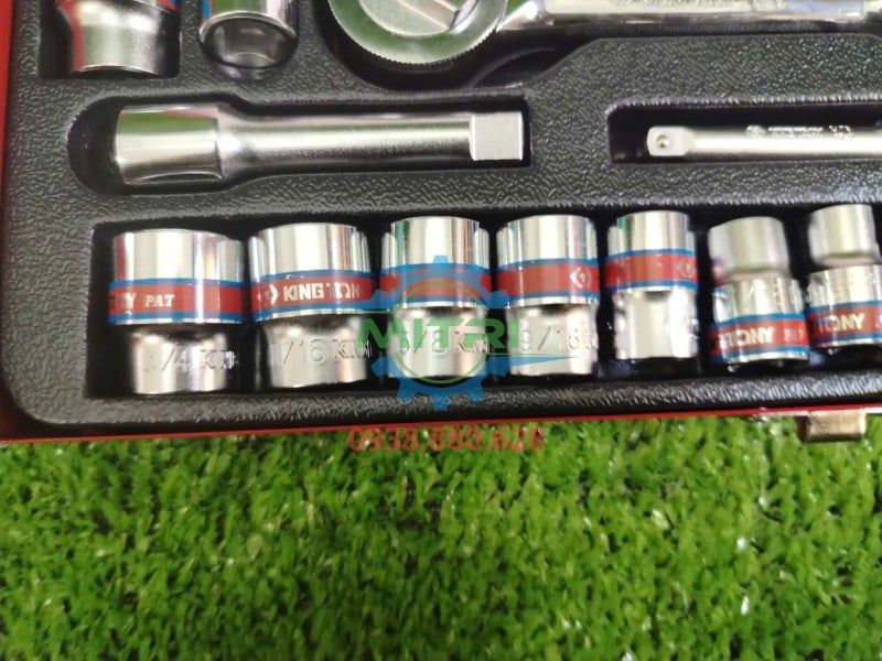Bộ Tuýp 39 Chi Tiết Kingtony 5032CR 1/4 Và 3/8 Inch Chính Hãng Có Sẵn Tại Minh Triết - hình ảnh sản phẩm thực tế 3