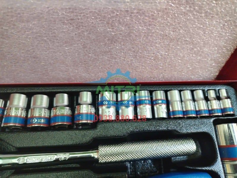 Bộ Tuýp 39 Chi Tiết Kingtony 5032CR 1/4 Và 3/8 Inch Chính Hãng Có Sẵn Tại Minh Triết - hình ảnh sản phẩm thực tế 6