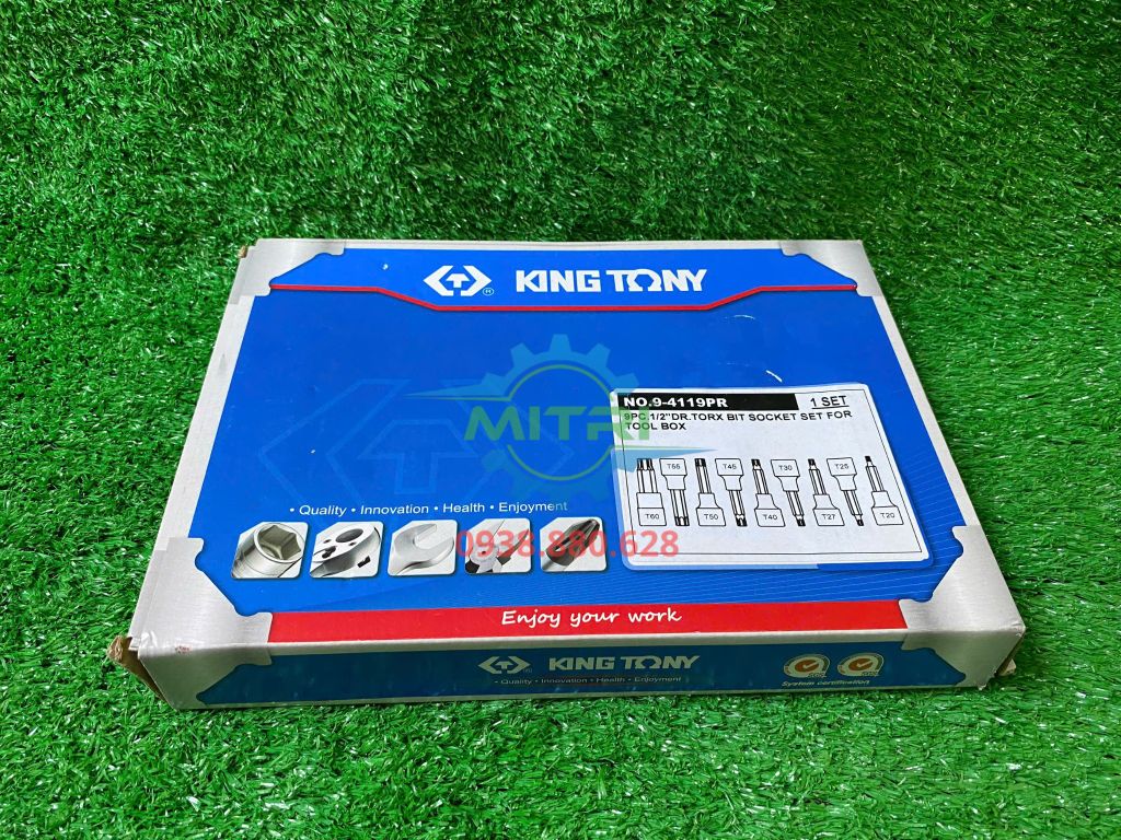 Bộ Tuýp Lục Giác Sao 1/2" Kingtony 9-4119PR (9 chi tiết) - hình ảnh sản phẩm thực tế 4