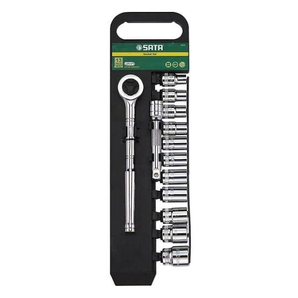Bộ Tuýp 6 Cạnh 1/2 Inch 13 Chi Tiết SATA 09525 Chính Hãng - hình ảnh sản phẩm thực tế 1