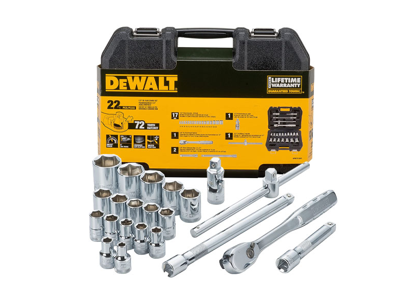 Bộ tuýp vặn tay 1/2" 22PC Dewalt DWMT19241-1