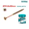 Ảnh thu nhỏ Bộ 200 vít bắt gỗ ST4.0x30mm TOTAL WJBS4003011 1