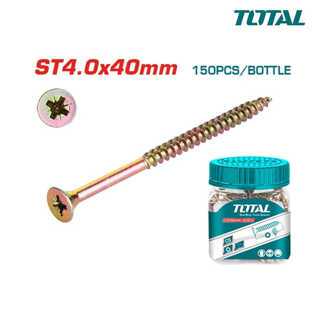 Bộ 150 vít ST4.0x40mm TOTAL WJBS4004011 - hình ảnh sản phẩm thực tế 1