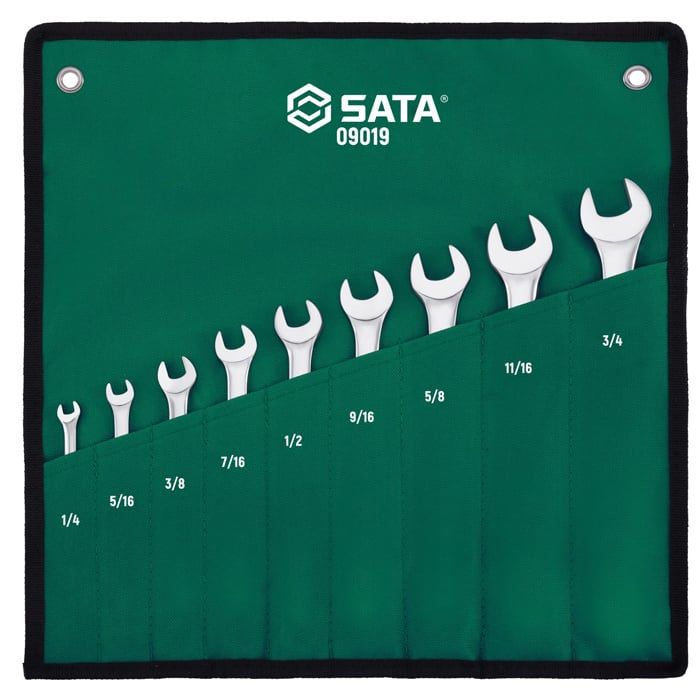 Bộ Cờ Lê Vòng Miệng Hệ Inch SATA 09019 9 Chi Tiết Chính Hãng - hình ảnh sản phẩm thực tế 1