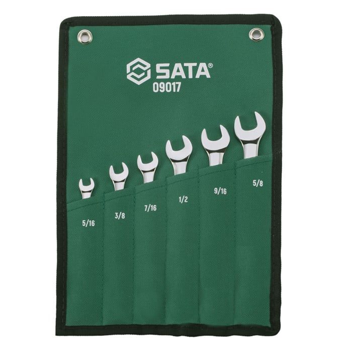 Bộ Cờ Lê Vòng Miệng Hệ Inch SATA 09017 6 Chi Tiết Chính Hãng - hình ảnh sản phẩm thực tế 1