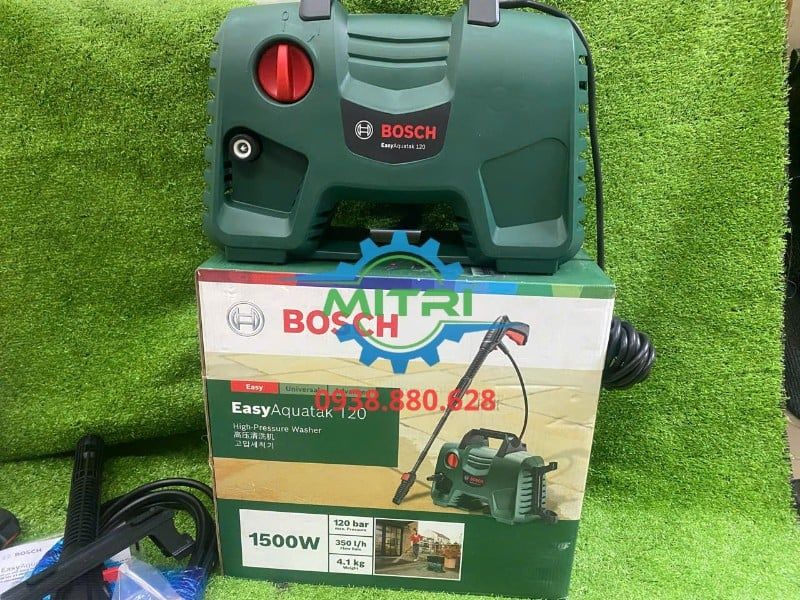 Máy Phun Xịt Rửa Áp Lực Cao Bosch Easy AQT 120 Chính Hãng – 1500W, 120 Bar, Có Sẵn Tại Minh Triết - hình ảnh sản phẩm thực tế 3