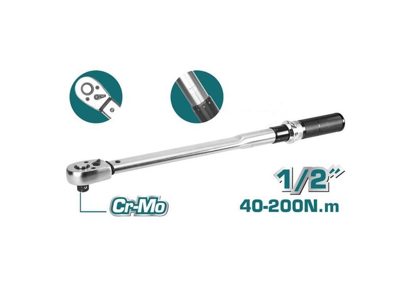 40-200Nm Cần siết lực 1/2" Total THPTW200N2 - hình ảnh sản phẩm thực tế 1