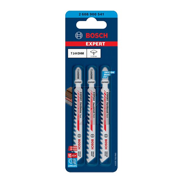 Bộ 3 Lưỡi Cưa Lọng Bosch T 144 DHM (2608900541) Cắt Gỗ Cứng - hình ảnh sản phẩm thực tế 1
