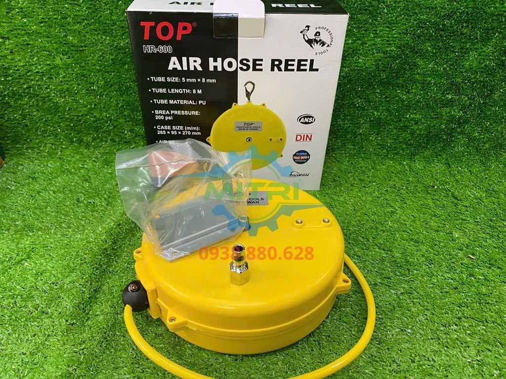 Cuộn Dây Hơi Khí Nén Tự Rút 5x8mm TOP HR-600 Chính Hãng Có Sẵn Tại Minh Triết - hình ảnh sản phẩm thực tế 1