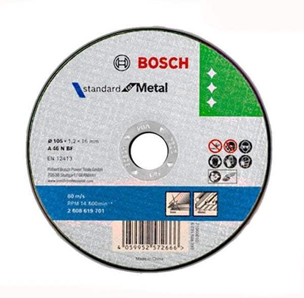 Đá cắt 105x1.2x16mm (sắt) (Đá xanh) BOSCH 2608619701 - hình ảnh sản phẩm thực tế 1