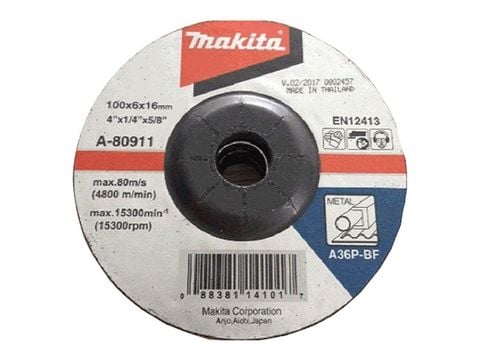 Đá mài sắt Makita A-80911 100 x 6 x 16mm