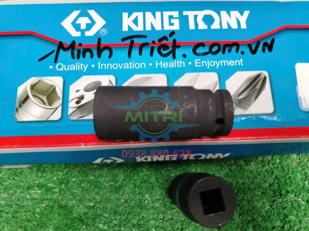 Đầu Khẩu Lục Giác Dài 24mm 1/2" Kingtony 443524M – Tuýp Hex Cr-Mo Đen 80mm - hình ảnh sản phẩm thực tế 2