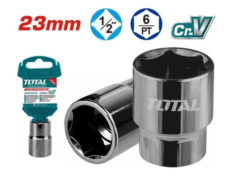 23mm Đầu Tuýp 6 Góc 1/2" Total THTST12231