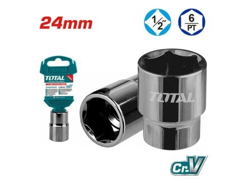 24mm Đầu Tuýp 6 Góc 1/2" Total THTST12241