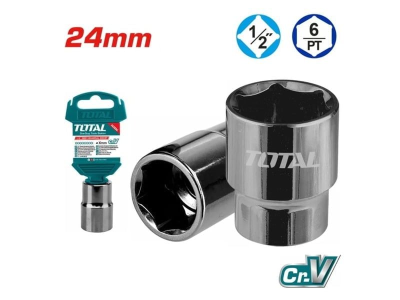 24mm Đầu Tuýp 6 Góc 1/2" Total THTST12241