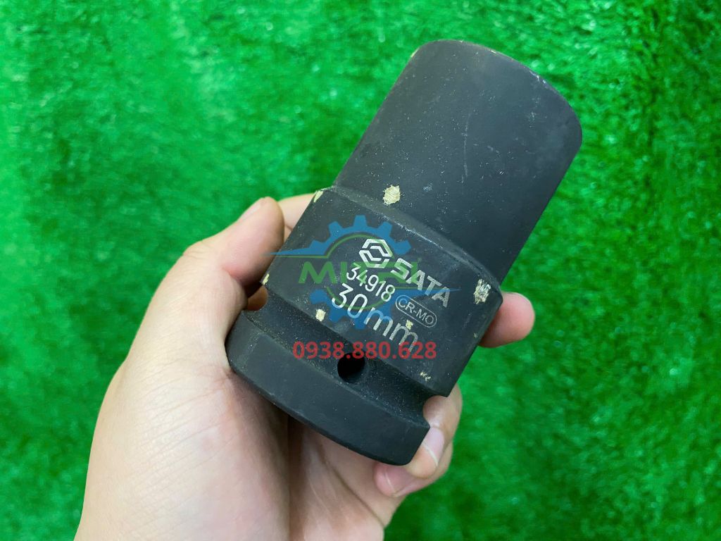 Đầu tuýp cốt vuông 1" ra lục giác 30mm thành dày thân dài Thép CrMo SATA 34918 - hình ảnh sản phẩm thực tế 5