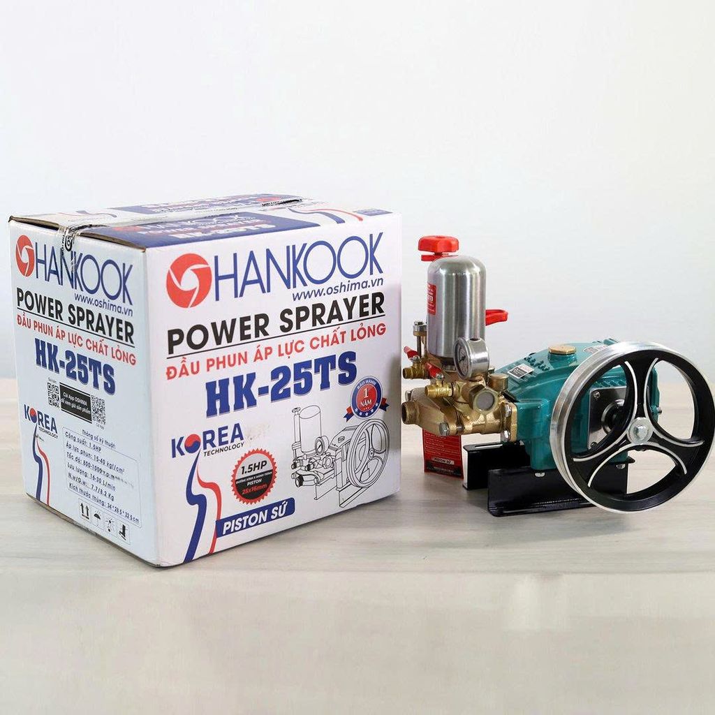 Đầu Phun Áp Lực HANKOOK HK-25TS 1.5HP Xanh Dương - hình ảnh sản phẩm thực tế 1