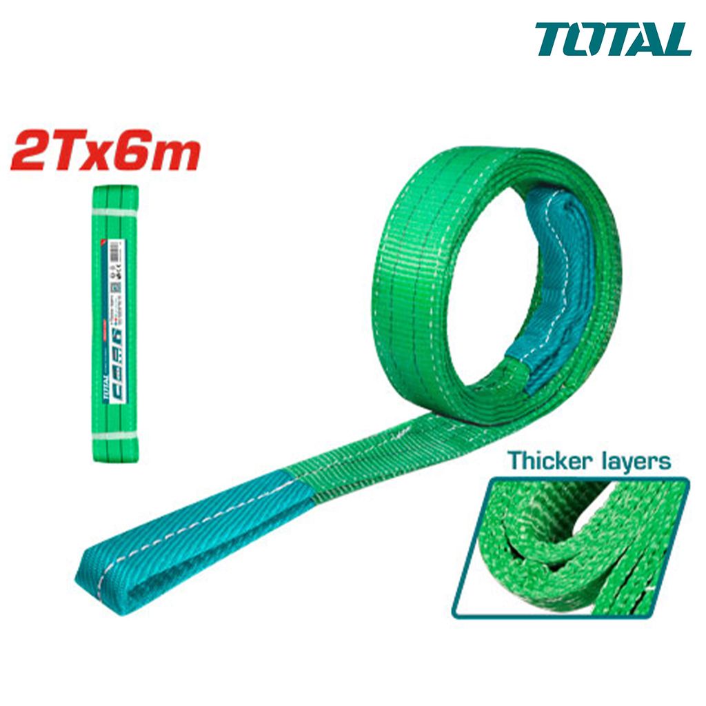 Dây cáp vải cẩu hàng 2T x 6m Total THTWS0206 - hình ảnh sản phẩm thực tế 1