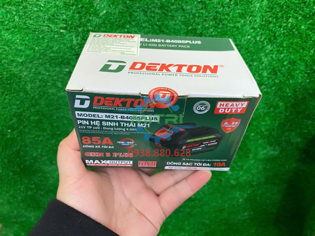 Pin phổ thông 21V 4.0Ah Dekton M21-B4085PLUS - hình ảnh sản phẩm thực tế 2