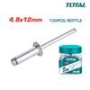 Ảnh thu nhỏ Đinh Rive Rút Nhôm/Inox 4.8x12mm Total WJRT4801211 1