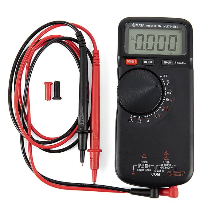 Đồng Hồ Vạn Năng Kỹ Thuật Số Sata 03057 600V 10A Chính Hãng - hình ảnh sản phẩm thực tế 1
