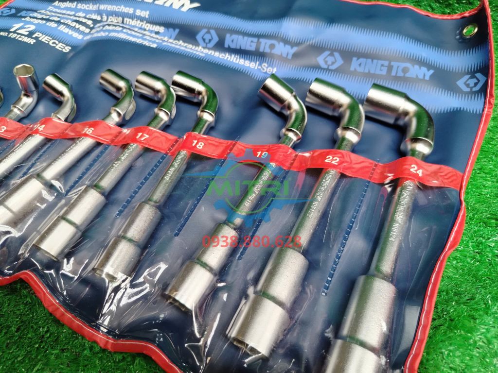 Bộ ống điếu 12 cái Kingtony 1912MR (8 - 24mm) - hình ảnh sản phẩm thực tế 3