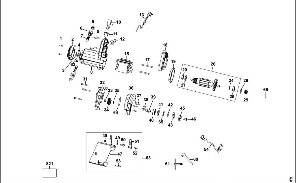 Phụ tùng cụm ống cấp nước dùng cho DW862 Dewalt 5140145-86 - hình ảnh sản phẩm thực tế 1