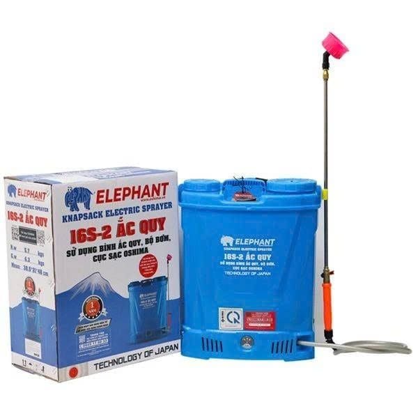 Bình Xịt Điện Elephant 16S 16L Chính Hãng 12V/8Ah - hình ảnh sản phẩm thực tế 1