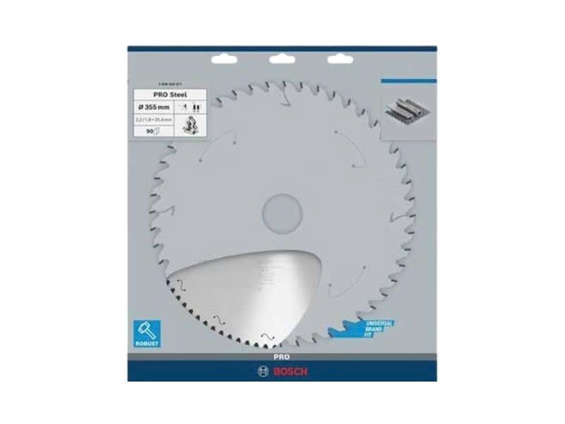 Lưỡi cưa hợp kim PRO (sắt), 355x2.2x25.4 mm, T90 BOSCH 2608844871 - hình ảnh sản phẩm thực tế 1
