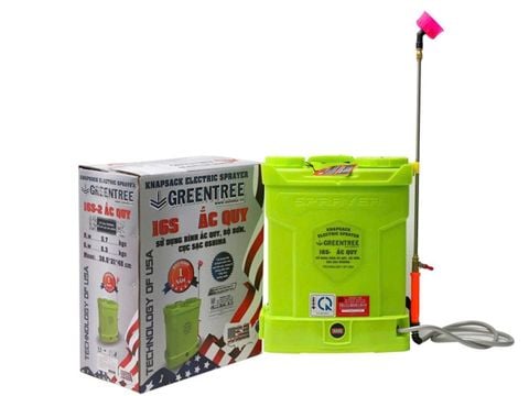 Máy Phun Thuốc Điện Greentree 16S 16L Chính Hãng